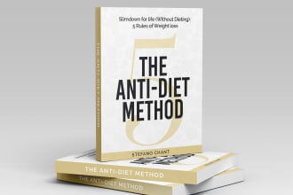 design book cover, ebook, amazon KDP cover with 3d mockup