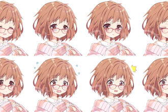 draw custom expression pack of your anime character