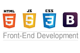 be your front end web developer and designer