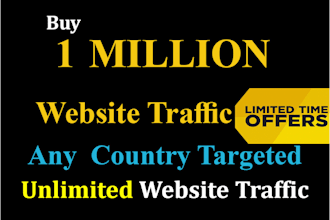 drive 1 million country targeted web traffic on your website