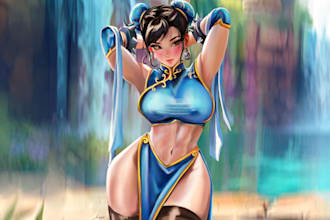 create concept illustration characters comic furry art