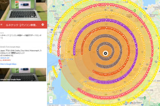 do 3000 google map i will put a logo every 1 pin