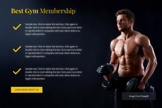 do a responsive gym, fitness and sports website