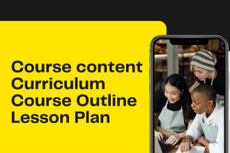 create lesson plans, curriculum, slides and course content