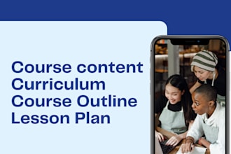 create lesson plans, curriculum, slides and course content