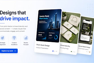 design presentation and pitch deck