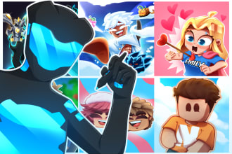 draw a cartoon profile picture and avatar for social media