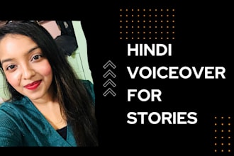 record hindi voice over for stories