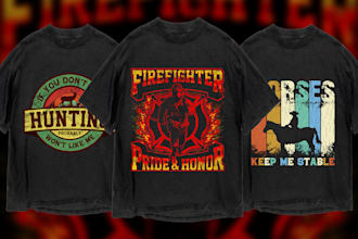 do custom vintage graphic t shirt designs