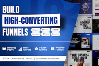 be your gohighlevel, clickfunnels, kajabi, leadpages expert