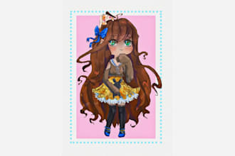 draw kawaii anime, chibi character design
