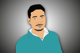 do minimalist vector portrait