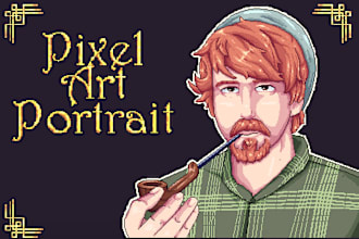 make a pixel art avatar and portrait
