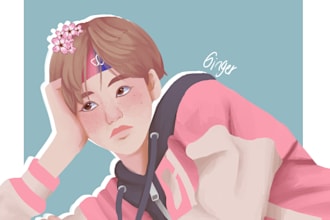 do a digital illustration