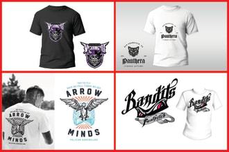 make t shirt design for band or clothing brand
