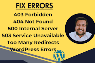 fix 403 forbidden error, 404 not found error, 500 internal server error, 503