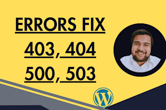 fix 403 forbidden error, 404 not found error, 500 internal server error, 503