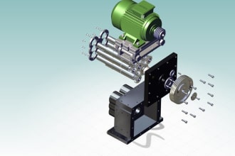design mechanical machines with manufacturing design in solidworks