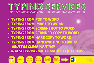 do fast error free typing, data entry works