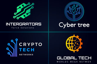 do creative tech crypto security and technology logo