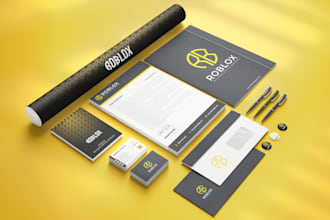 design minimalist logo with complete brand style guide