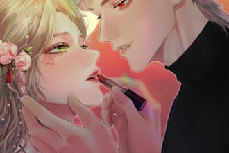 draw characters in anime or manga art, sfw or nsfw