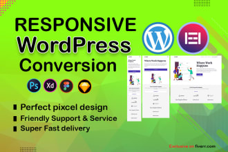 convert psd to wordpress, figma to wordpress, xd to wordpress