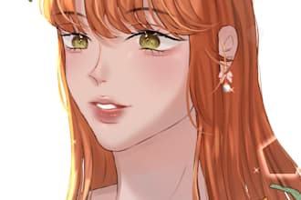 draw digital art in anime style