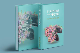 design lovely amazon kdp book cover and 3d book cover mockup