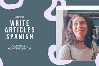 write or edit articles and content in spanish