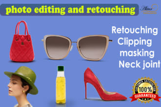 do photo retouching, remove background, clipping path