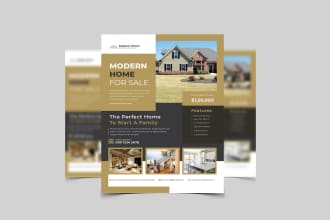 design a professional real estate ,corporate, business flyer