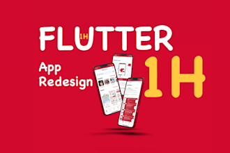 design or redesign flutter app