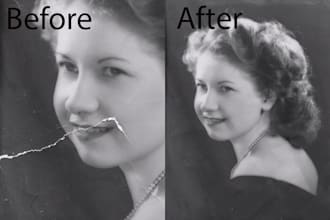 photo retouching and photo editing