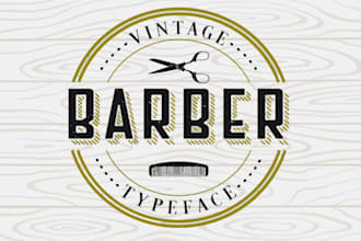 create 2 creative modern vintage and retro logo design