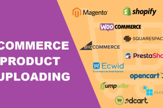 upload products in any ecommerce website