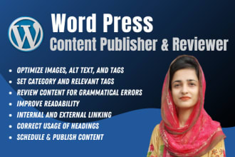 be your wordpress content publisher and reviewer