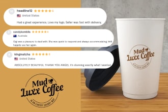 create a unique coffee shop logo with a copyright