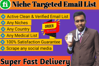 collect active clean niches bulk email list for email marketing
