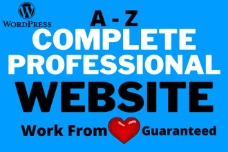 build responsive wordpress website design and blog