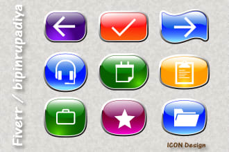 design icon set for app or website