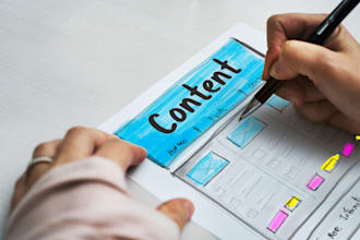 write content for your website