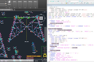 programme autolisp to reduce the lean time