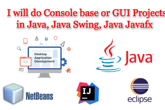 do java, swing, gui, javafx, programming, tasks, desktop application, projects