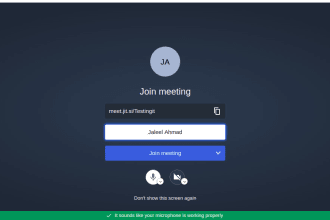 setup video conferencing using customized jitsi with recording