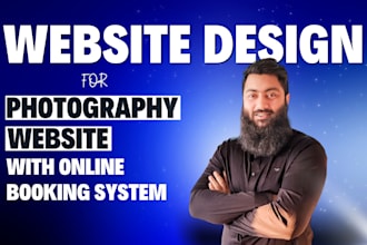 create or design your photography website with online booking system