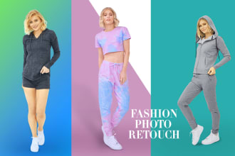do retouch fashion photos, clothes, and lookbook photos