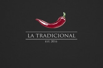 design an elegant and stylish logo for a chain of chili food products