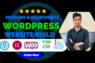 build wordpress website with elementor pro or elementor