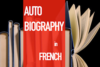 ghostwrite your autobiography in french